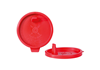 Schnappdeckel für Urinbecher (mit Tülle) (rot) 1.0000 Stück